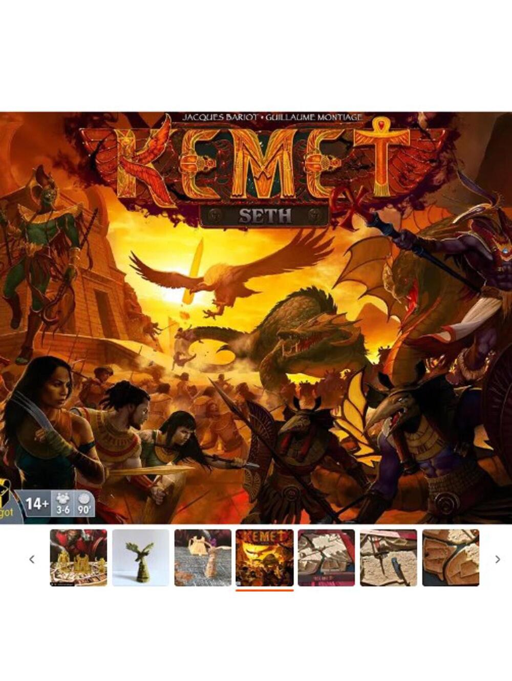 Kemet: Seth Expansion / Matagot / Asymmetric 1 vs All / Open Box / Unpunched